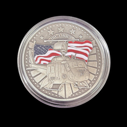 ORIGEN DEL ROL PRIMER VUELO UH-1 HUEY Moneda de desafío