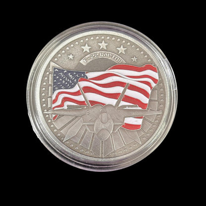 RUOLO ORIGINE PRIMO VOLO Moneta sfida F-22