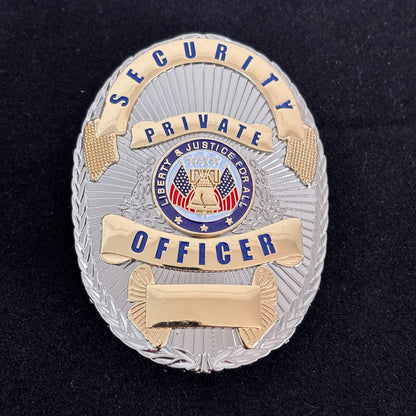 Replica del distintivo privato dell'agente di sicurezza Liberty &amp; Justice For All 