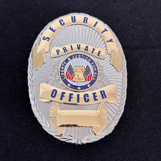 Replica del distintivo privato dell'agente di sicurezza Liberty &amp; Justice For All 