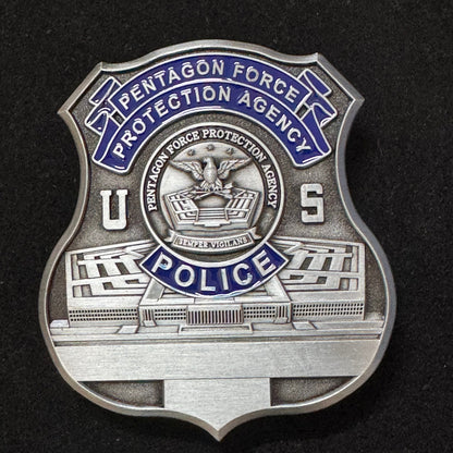 Replica del distintivo personalizzabile degli oggetti di scena del film della polizia dell'Agenzia per la protezione delle forze dell'ordine del Pentagono degli Stati Uniti 