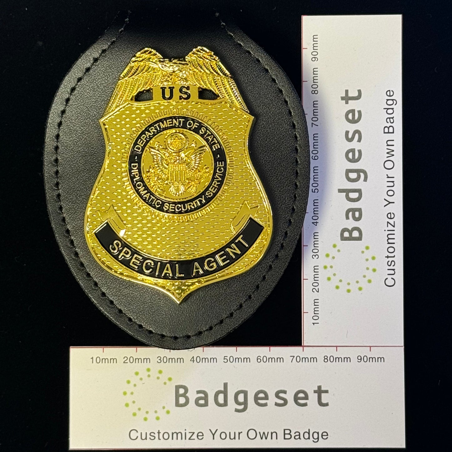 Replica del distintivo dell'agente speciale del servizio di sicurezza diplomatica degli Stati Uniti