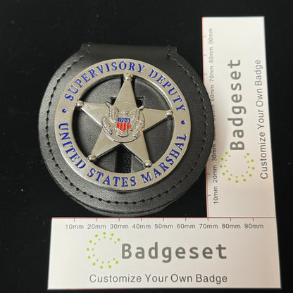 US Federal Court Law Enforcement Marshal Supervisory Deputy Replica Badge Movie Props