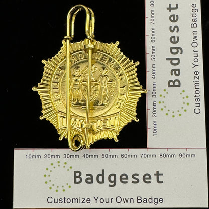 Replica del distintivo del tenente della polizia di New York, NYPD, oggetti di scena per film cosplay