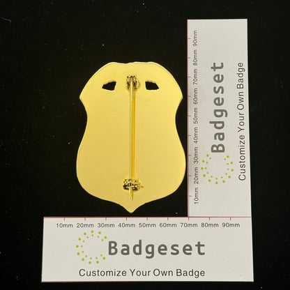 Replica del distintivo di oggetti di scena del film dell'agente speciale HSI della sicurezza nazionale degli Stati Uniti