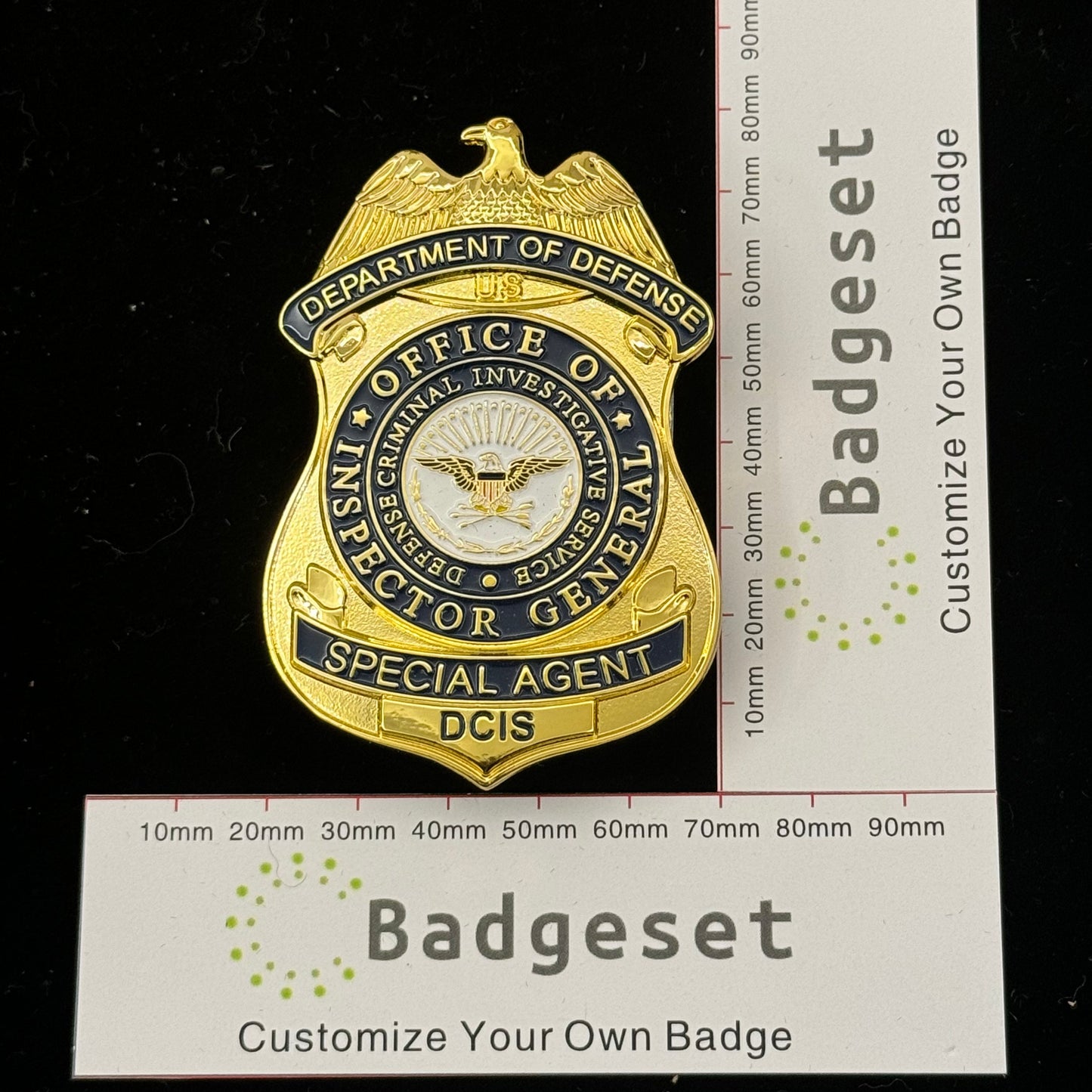 Replica del distintivo DCIS del servizio investigativo criminale di difesa degli agenti speciali