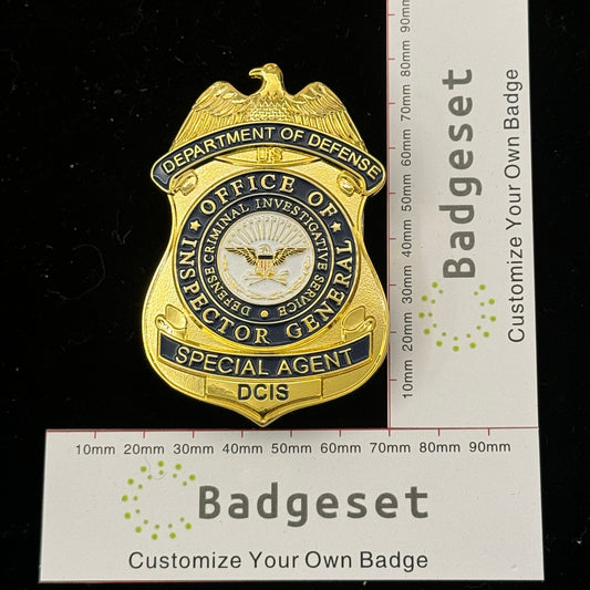 Replica del distintivo DCIS del servizio investigativo criminale di difesa degli agenti speciali