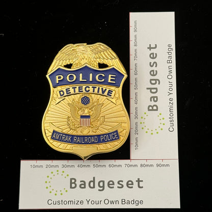 Replica del distintivo della polizia ferroviaria APD, oggetti di scena del film