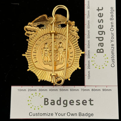 Replica del distintivo della polizia di New York NYPD, oggetti di scena del film, 4 stelle