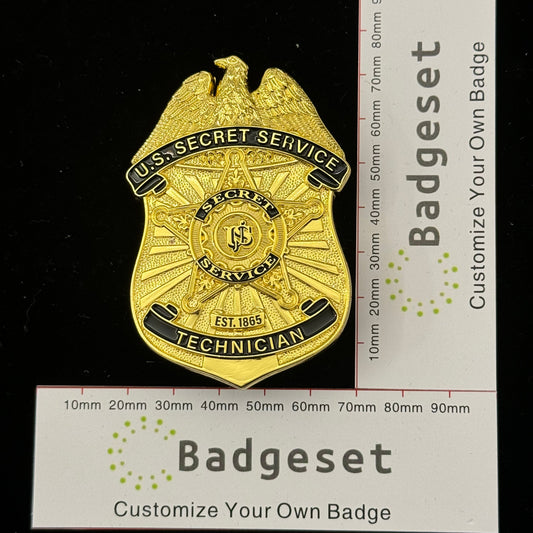 Replica del distintivo del tecnico dei servizi segreti statunitensi USSS