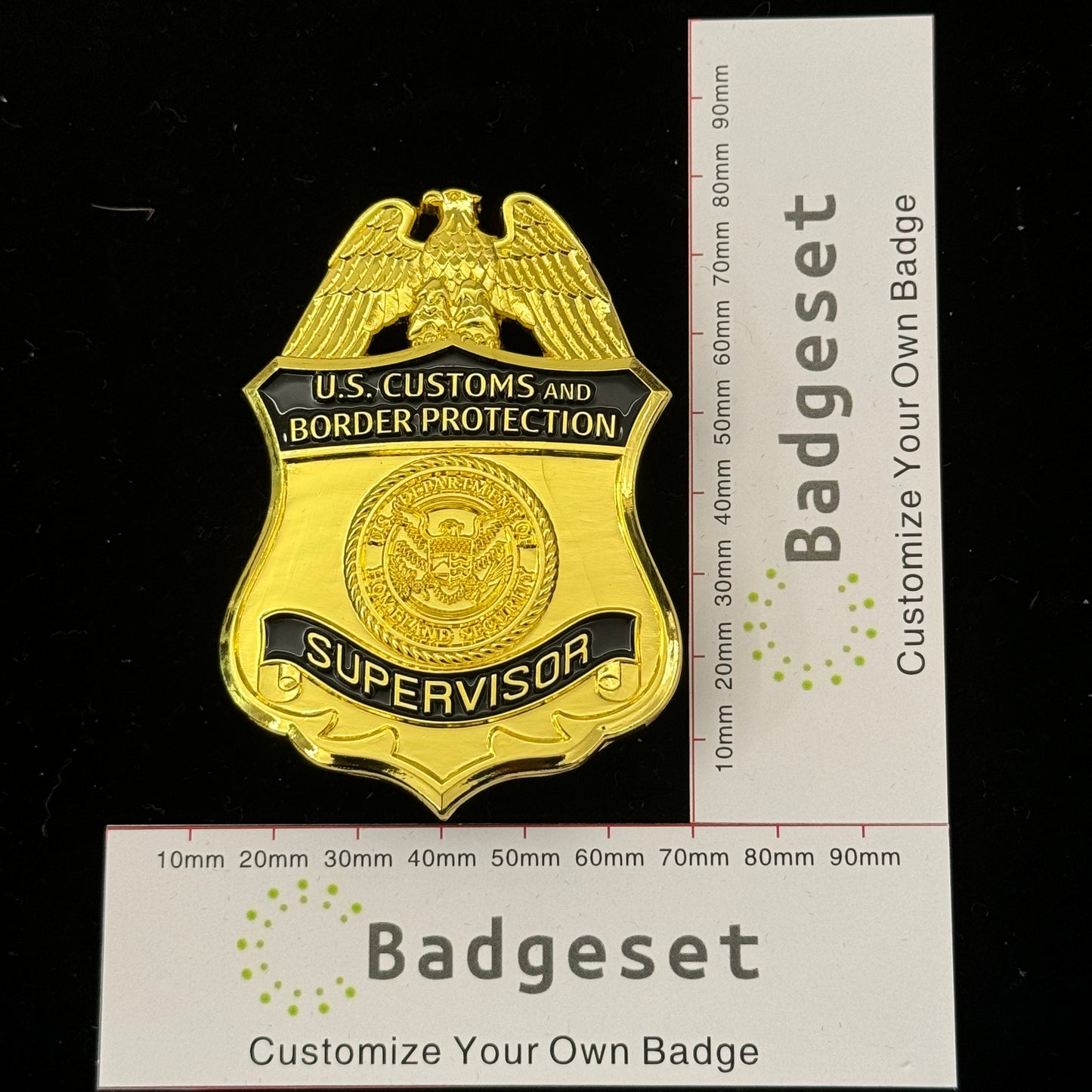 Replica del distintivo del supervisore della CBP degli Stati Uniti, oggetti di scena del film