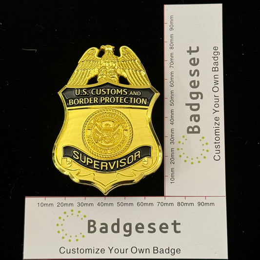 Replica del distintivo del supervisore della CBP degli Stati Uniti, oggetti di scena del film