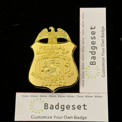 Replica del distintivo dell'FBI del Dipartimento di Giustizia - Oggetti di scena del film