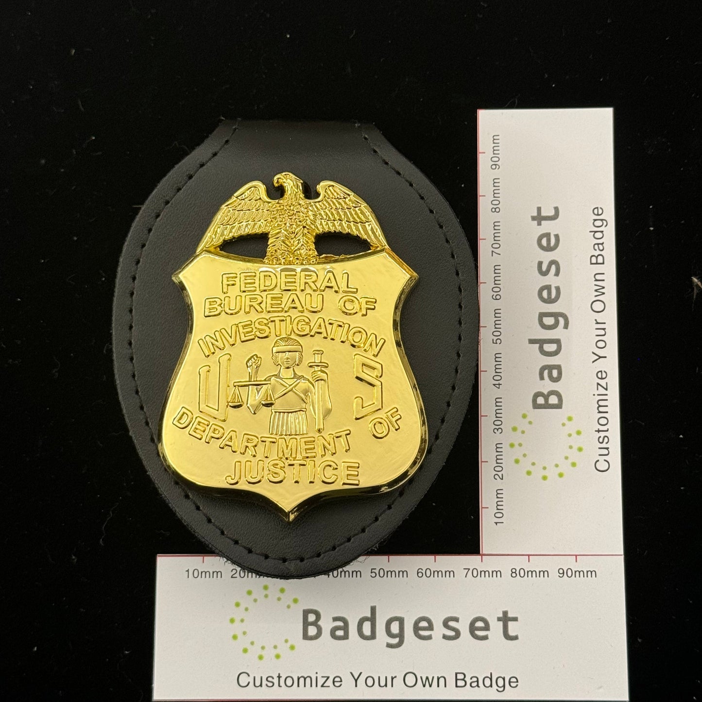 Replica del distintivo dell'FBI del Dipartimento di Giustizia - Oggetti di scena del film
