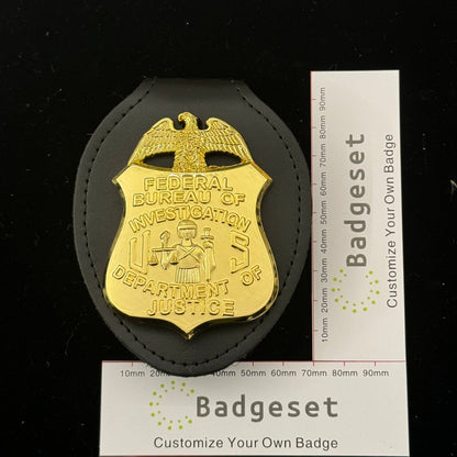 Replica del distintivo dell'FBI del Dipartimento di Giustizia - Oggetti di scena del film
