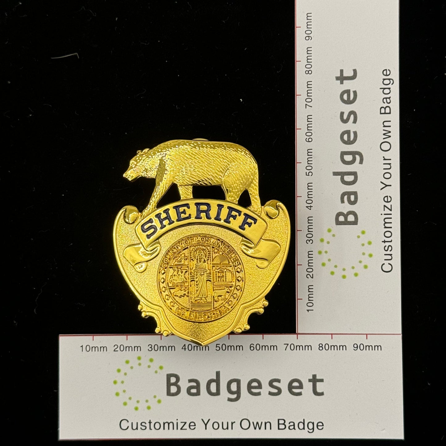 Replica del distintivo dello sceriffo della contea di Los Angeles LADP, oggetti di scena del film