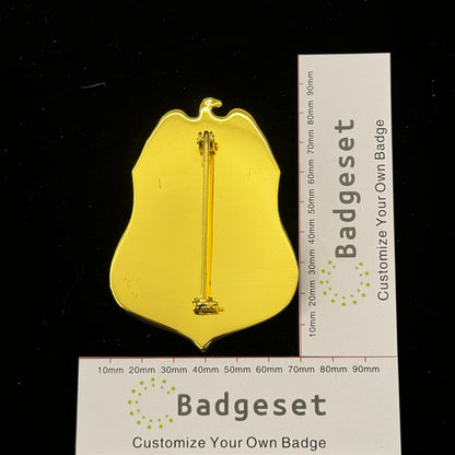 Replica del distintivo dell'agente di polizia del Pentagono degli Stati Uniti, oggetti di scena del film