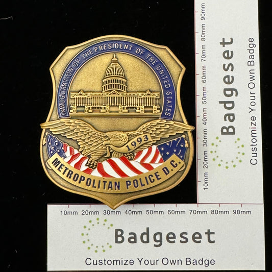 Inaugurazione del distintivo del Presidente della Polizia Metropolitana degli Stati Uniti a Washington, DC, 1993 