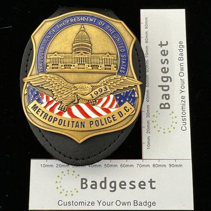 Inauguración del Presidente de la Policía Metropolitana de EE. UU. DC BADGE 1993 