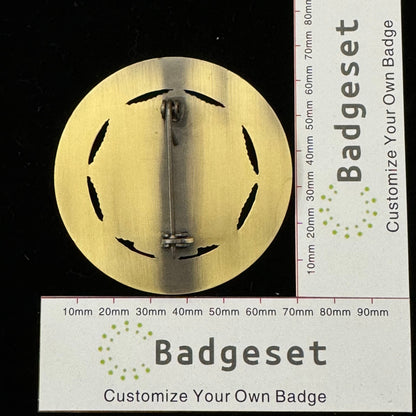 Numero personalizzabile del distintivo dell'Ufficio federale delle prigioni del Dipartimento di Giustizia