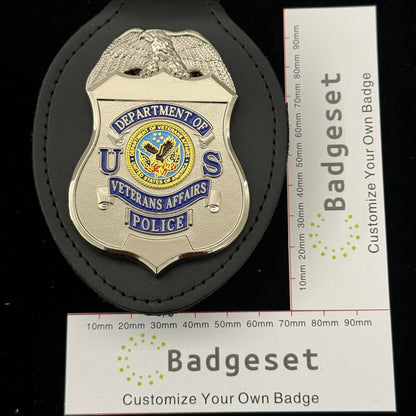 Replica del distintivo della polizia del Dipartimento per gli Affari dei Veterani degli Stati Uniti, oggetti di scena cinematografici personalizzabili