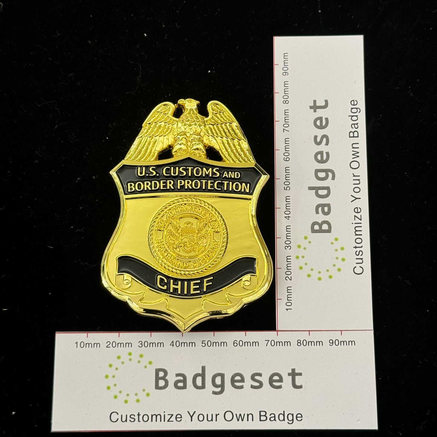 Replica del distintivo del capo della CBP degli Stati Uniti, oggetti di scena del film 