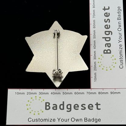 Distintivo d'oro con stella dello sceriffo della contea di Cook CCSO, numero personalizzabile, oggetti di scena per film