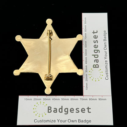 U.S. OFFICE OF JUSTICE PROGRAMS 777 BADGE Replica Movie Props
