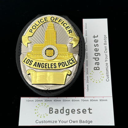 Distintivo personalizzabile dell'ufficio di polizia di Los Angeles LAPD con numero