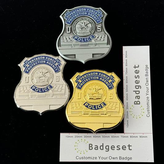 U.S.Pentagon Force Protection Agency Police Replica Movie Props Badge Customizable