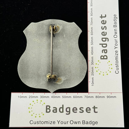 Replica del distintivo personalizzabile degli oggetti di scena del film della polizia dell'Agenzia per la protezione delle forze dell'ordine del Pentagono degli Stati Uniti 