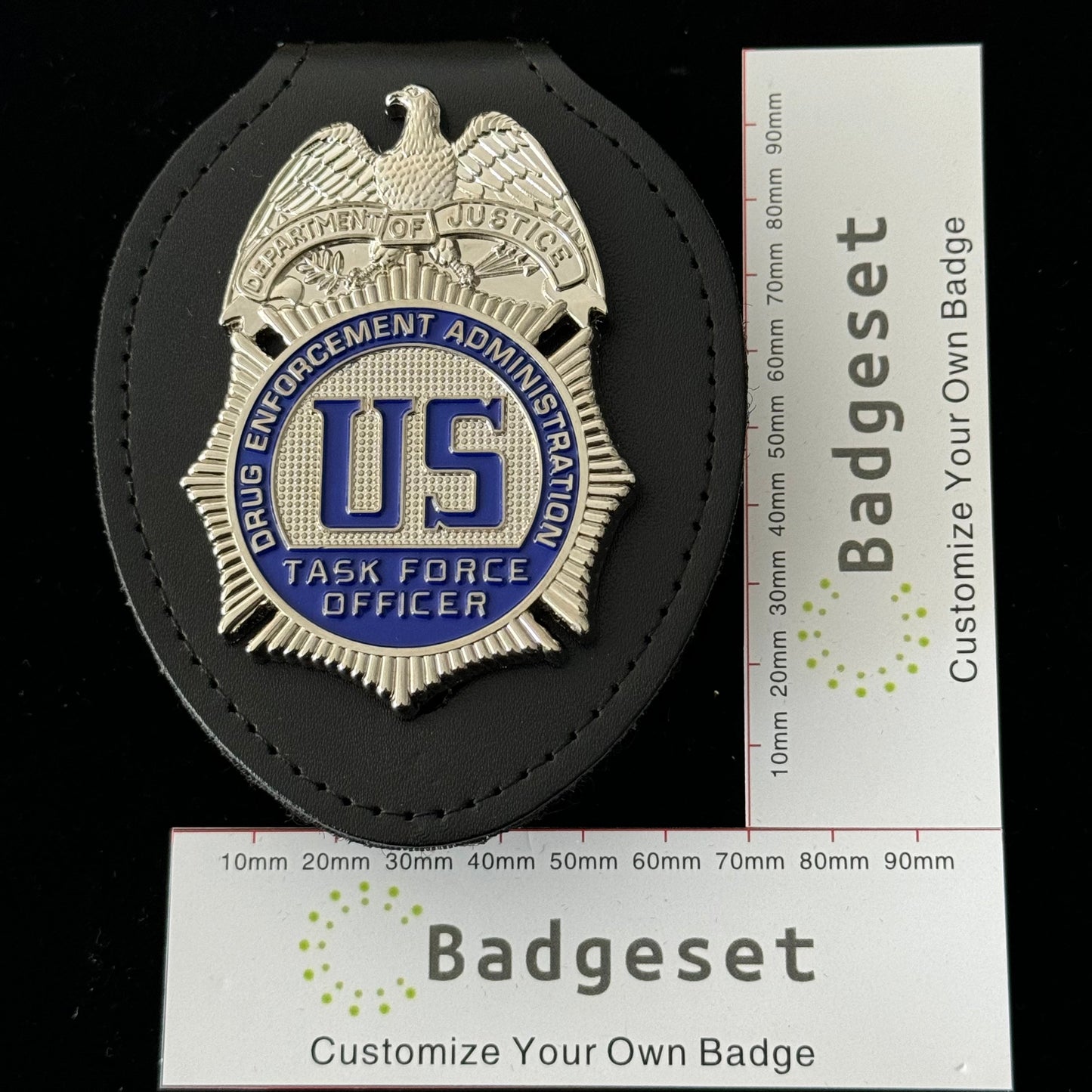 Insignia de réplica de la DEA TFO (Oficial de la Fuerza de Tarea de EE. UU.) para películas