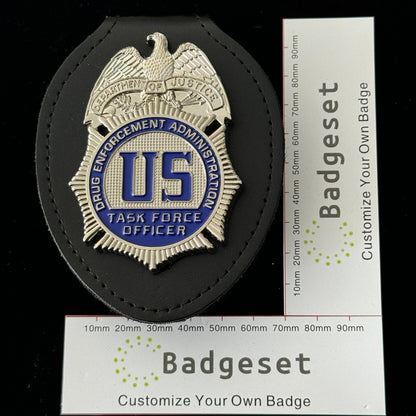 Insignia de réplica de la DEA TFO (Oficial de la Fuerza de Tarea de EE. UU.) para películas