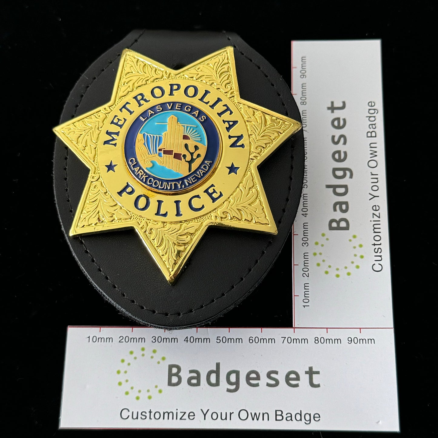 Replica del distintivo della polizia metropolitana di Las Vegas LVMPD, oggetti di scena del film
