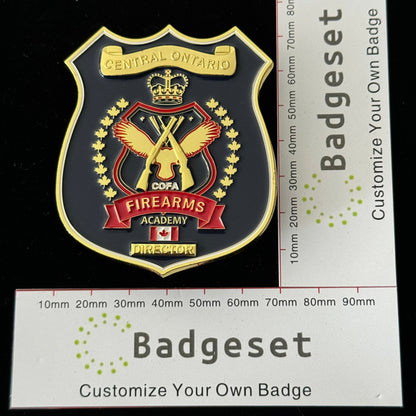 DIRECTOR DE CENTRAL ONTARIO Insignias de utilería de películas