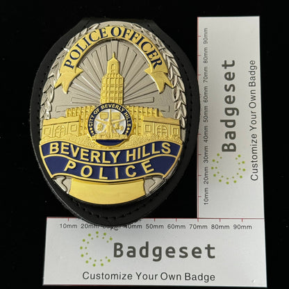 Replica del distintivo della polizia investigativa di Beverly Hills degli Stati Uniti, oggetti di scena del film, numero personalizzabile