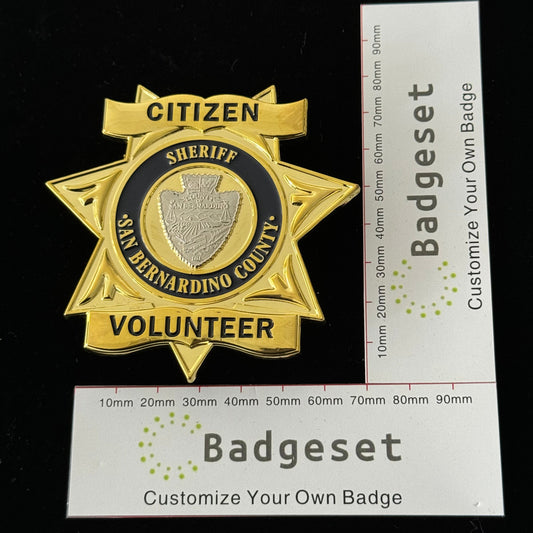 Citizen Sheriff San Bernardino County Badge Movie Props