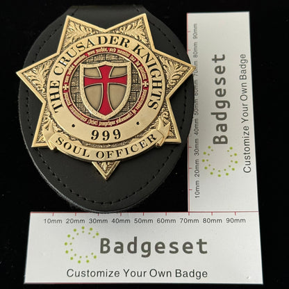Réplica de la insignia del oficial del alma 999 de los Caballeros Cruzados, accesorios de película 