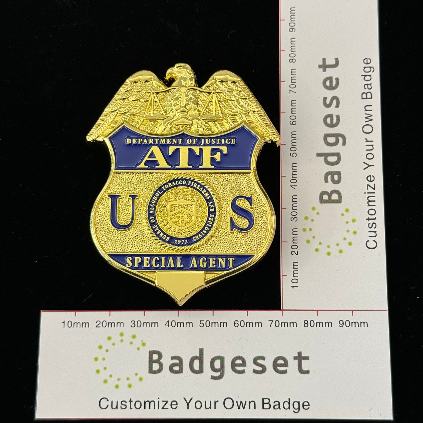 Replica del distintivo dell'agente speciale dell'ATF degli Stati Uniti, oggetti di scena del film