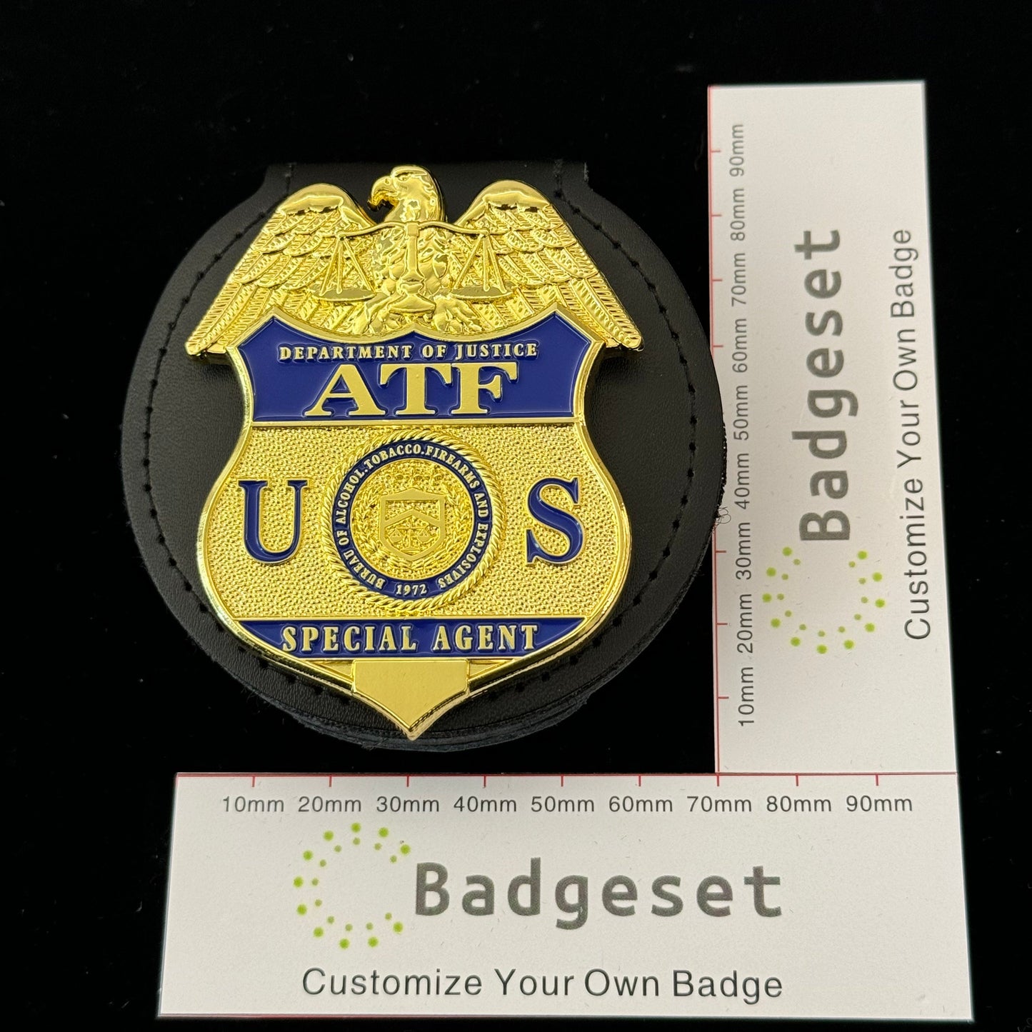 Replica del distintivo dell'agente speciale dell'ATF degli Stati Uniti, oggetti di scena del film