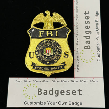 Replica del distintivo dell'agente speciale della divisione affari interni dell'FBI degli Stati Uniti, oggetti di scena del film