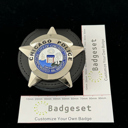 Numero personalizzabile del distintivo CPD dell'agente di polizia di Chicago