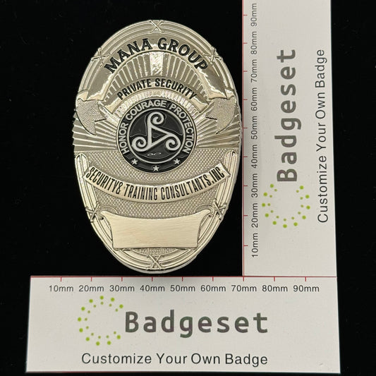 MANA GROUP Security Traininc Consultants.Inc badge Movie Props Customize Number