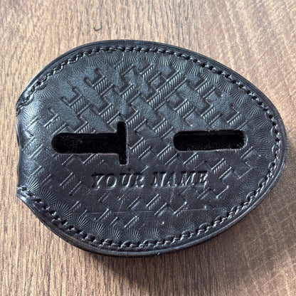 police badge holder black-BH01