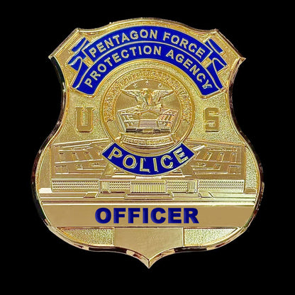 Replica del distintivo personalizzabile degli oggetti di scena del film della polizia dell'Agenzia per la protezione delle forze dell'ordine del Pentagono degli Stati Uniti 