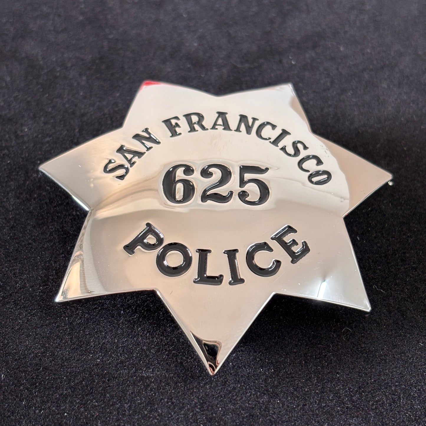 Replica del distintivo dell'agente di polizia di San Francisco SFPD, oggetti di scena del film, numero personalizzato