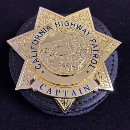 Réplica de la insignia de la Patrulla de Carreteras de California (CHP) de EE. UU., accesorios de película, número personalizable