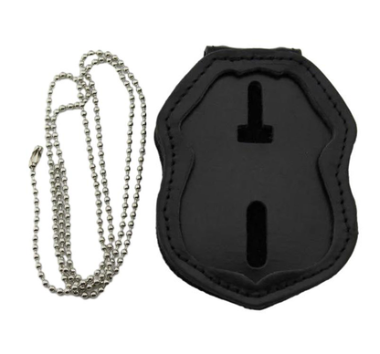 Porta badge in pelle di alta qualità con inserto per badge della polizia federale degli Stati Uniti