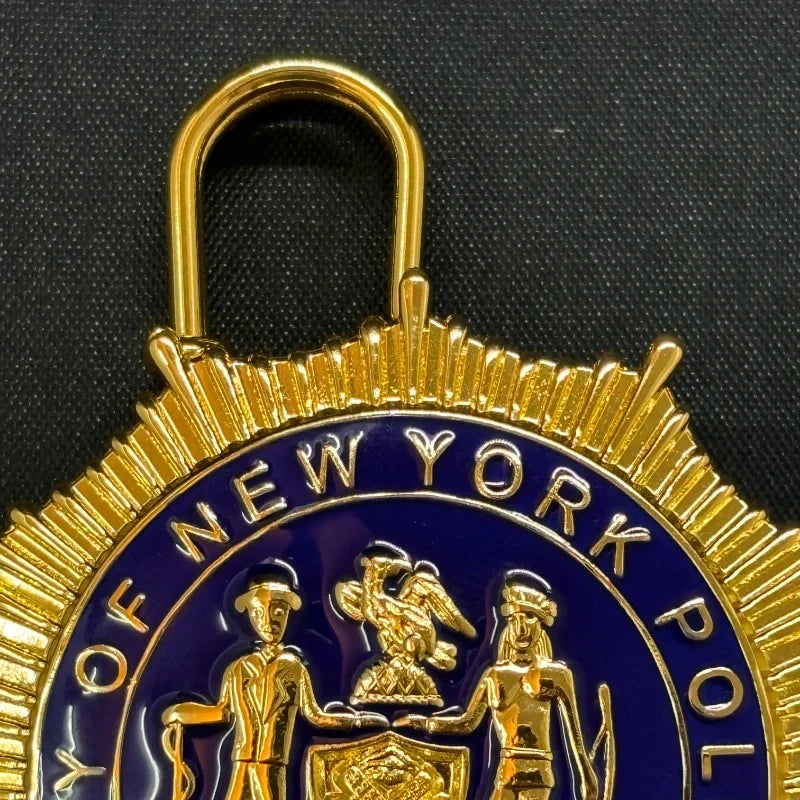 Replica del distintivo del tenente della polizia di New York, NYPD, oggetti di scena per film cosplay