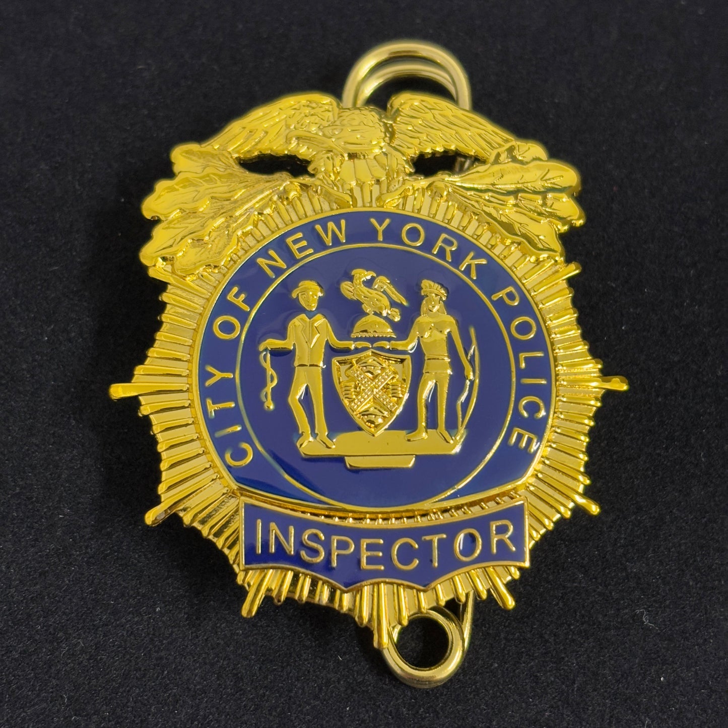 Replica del distintivo dell'ispettore della polizia di New York NYPD, oggetti di scena per film cosplay